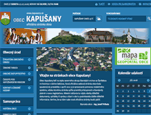 Tablet Screenshot of kapusany.sk